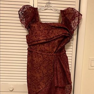 Evening couture gown brand new never worn. Size 12.